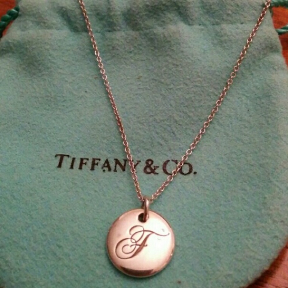 Tiffany & Co initial necklace